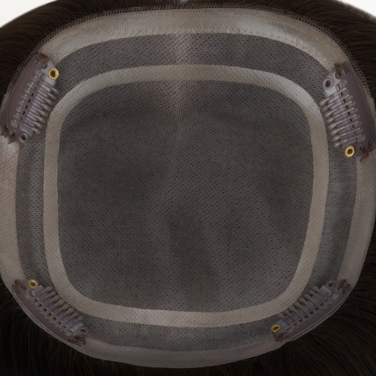  Chocolate Brown (4A) Topper-100% Remy Human Hair.