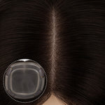  Chocolate Brown (4A) Topper-100% Remy Human Hair.