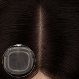  Chocolate Brown (4A) Topper-100% Remy Human Hair.
