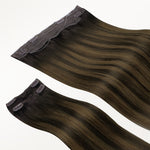 Dark Brown Balayage (2/6/2) Pro & Wire Hair Extension (70g-140g)-100% Remy Human Hair.
