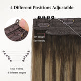 Honey Blonde Balayage (4/26/4) Pro & Wire Hair Extension (70g-140g)-100% Remy Human Hair.