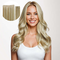 Light Blonde Highlights (16/22A) Pro & Wire Hair Extension (70g-140g)-100% Remy Human Hair.