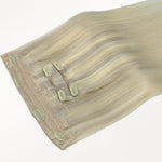 Platinum Blonde Balayage (17/22/60) Pro & Wire Hair Extension (70g-140g)-100% Remy Human Hair.