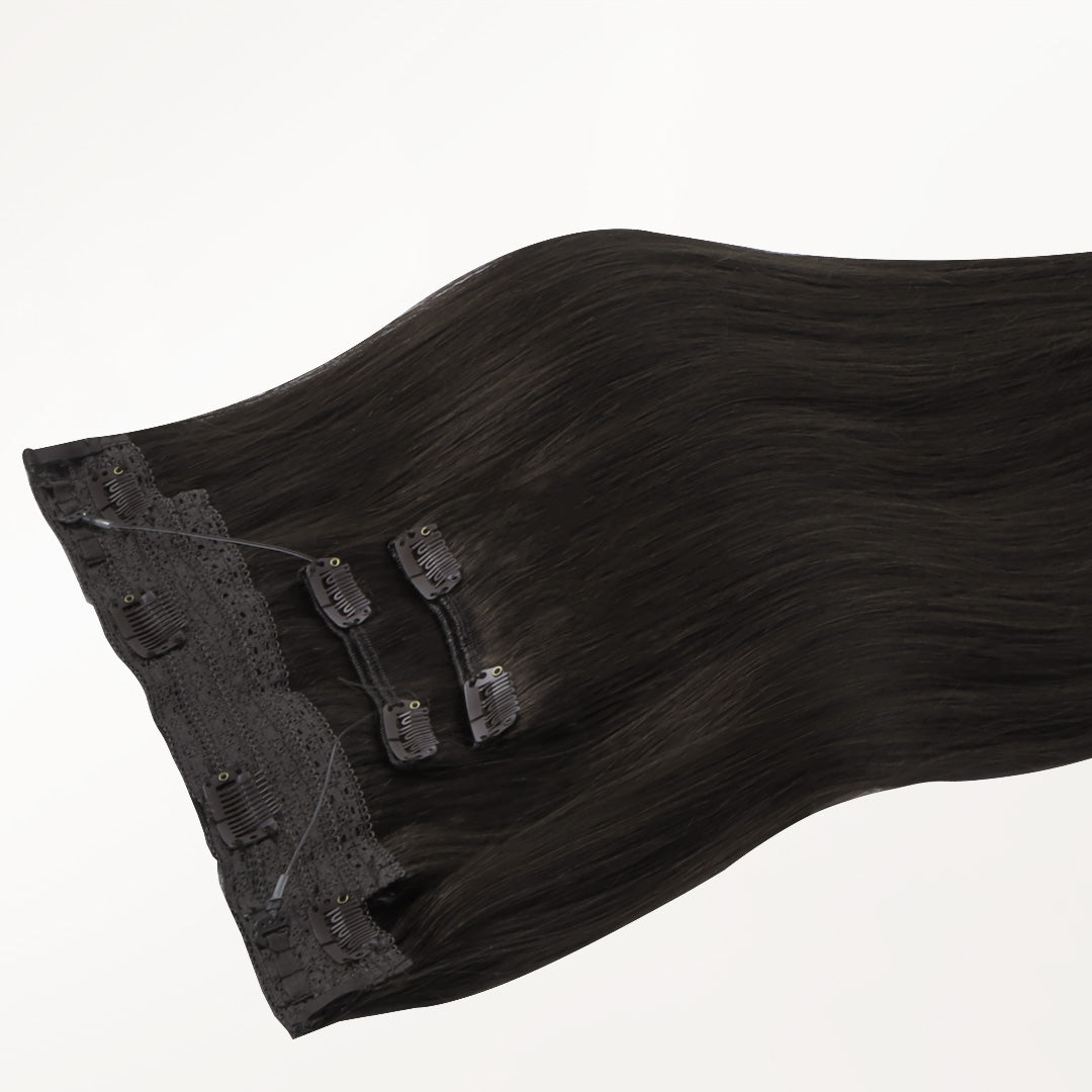 Dark Brown (2) Pro & Wire Hair Extension (70g-140g)-100% Remy Human Hair.