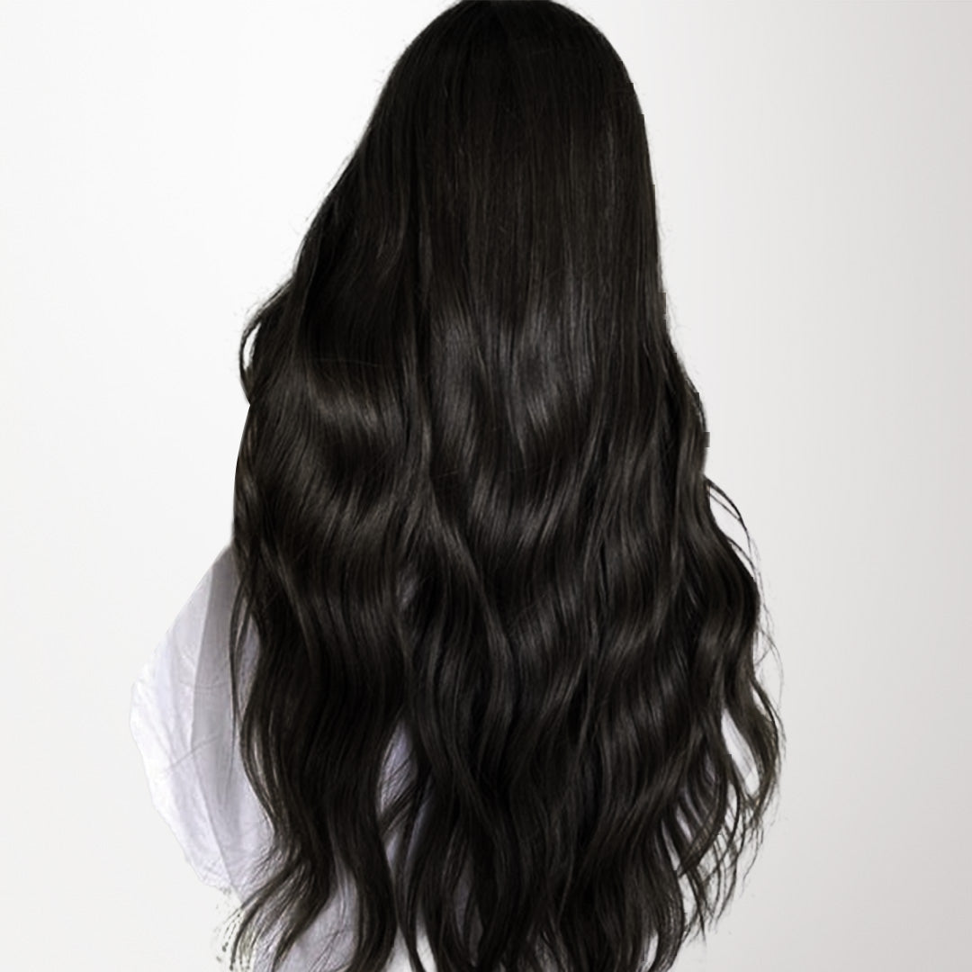 Jet Black (1) Pro & Wire Hair Extension (70g-140g)-100% Remy Human Hair.