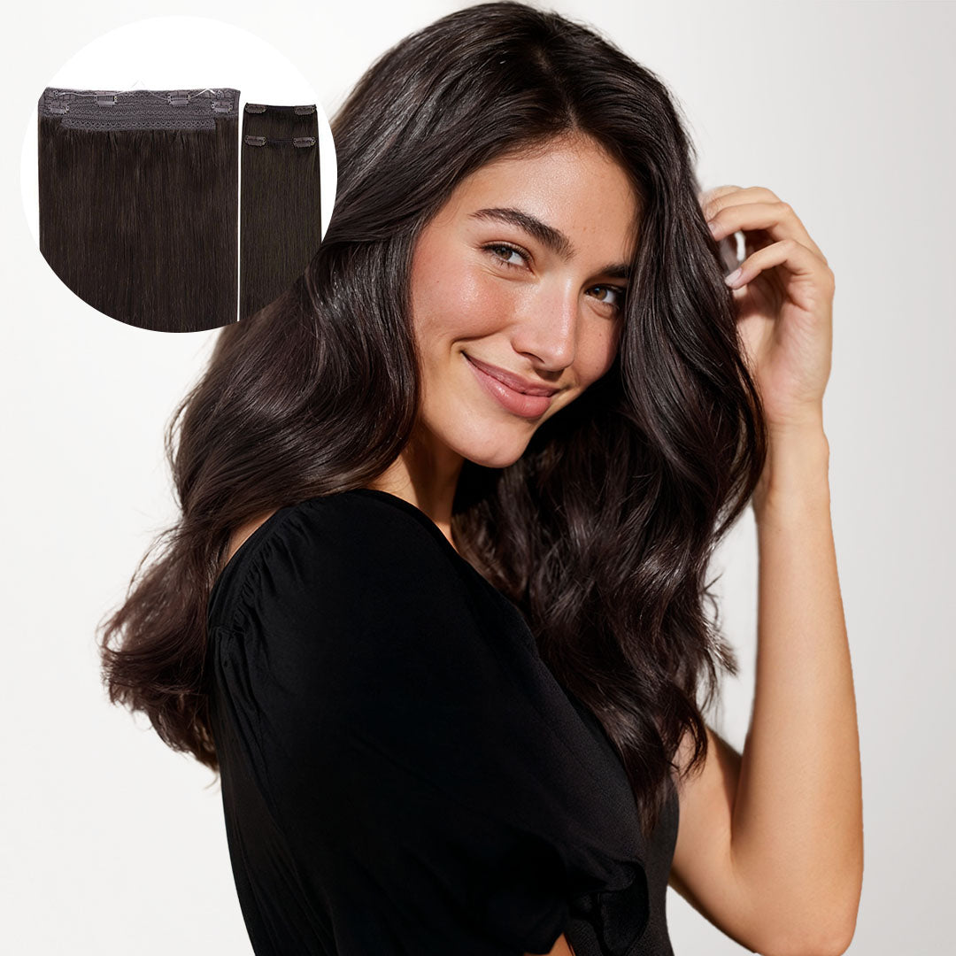 Light Brown (2A) Pro & Wire Hair Extension (70g-140g)-100% Remy Human Hair.