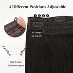 Natural Black (1B) Pro & Wire Hair Extension (70g-140g)-100% Remy Human Hair.
