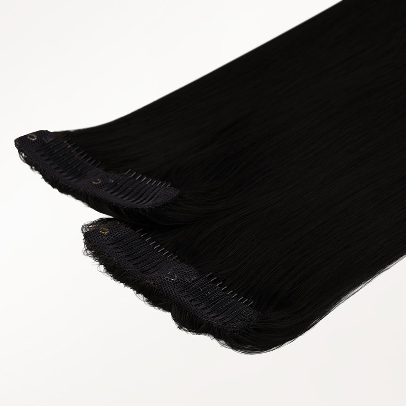 Jet Black (1) Scalp Hair Fill-Ins (30g-39g)_100% Remy Human Hair.