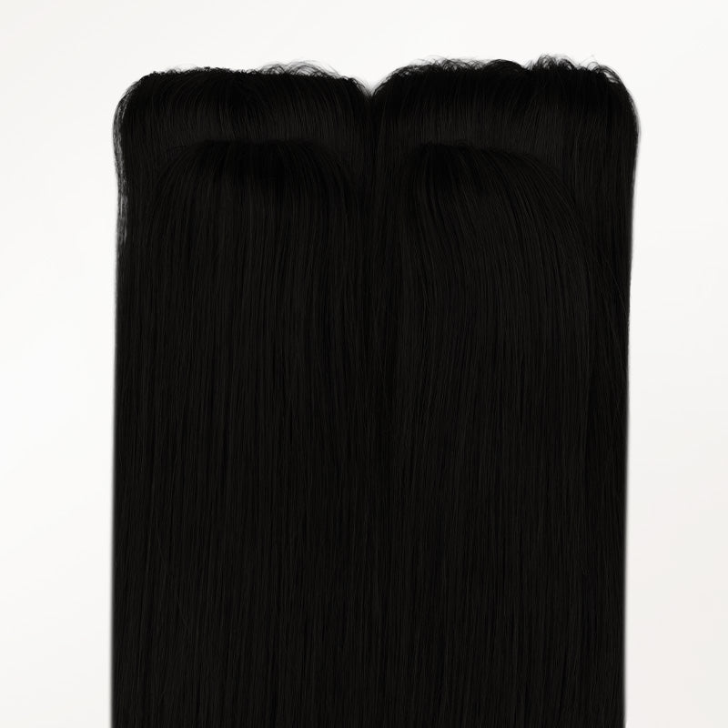 Jet Black (1) Scalp Hair Fill-Ins (30g-39g)_100% Remy Human Hair.