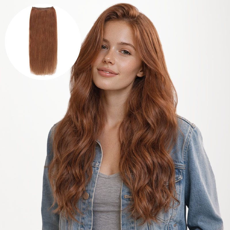 Cinnamon Terra Copper (330) Sew-In Weft Hair Extensions (80g-110g) [Clearance]