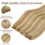 Dirty Blonde Highlights (18D/22F) Sew-In Weft Hair Extensions (80g-120g)_100% Remy Human Hair.