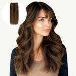 Brown Sugar Swirl Highlights (2C/4E/6C) Sew-In Weft Hair Extensions (80g-120g)-100% Remy Human Hair.