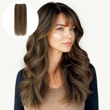 Brown Sugar Swirl Highlights (2C/4E/6C) Sew-In Weft Hair Extensions (80g-120g)_100% Remy Human Hair.