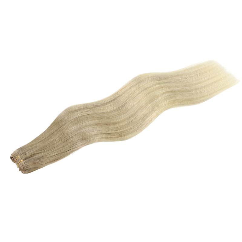 Natural Blonde Balayage (18ET90A) Sew-In Weft Hair Extensions (80g-110g)-100% Remy Human Hair.