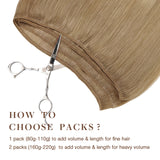 Natural Blonde Balayage (18ET90A) Sew-In Weft Hair Extensions (80g-120g)_100% Remy Human Hair.