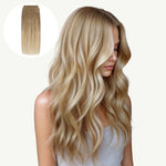 Natural Blonde Balayage (18ET90A) Sew-In Weft Hair Extensions (80g-120g)_100% Remy Human Hair.