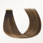  Mocha Ash Blonde Highlights (8E/61/8E) Tape-Ins 50g-100% Remy Human Hair.