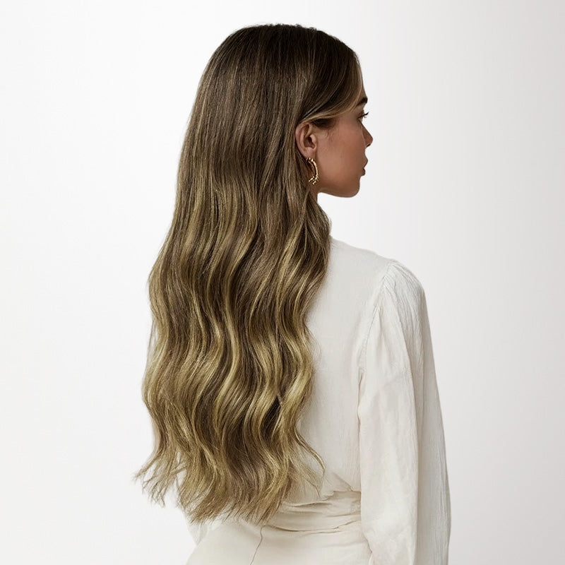 Caramel Blonde Balayage (4/27/4) Tape-Ins 50g-100% Remy Human Hair.