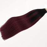Jet Black to Red Omber (1/99J) Tape-Ins 50g [Clearance]_100% Remy Human Hair.