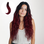 Jet Black to Red Omber (1/99J) Tape-Ins 50g [Clearance]_100% Remy Human Hair.