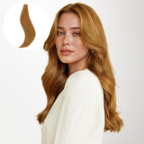 Medium Auburn Brown (30) Tape-Ins 50g_100% Remy Human Hair.
