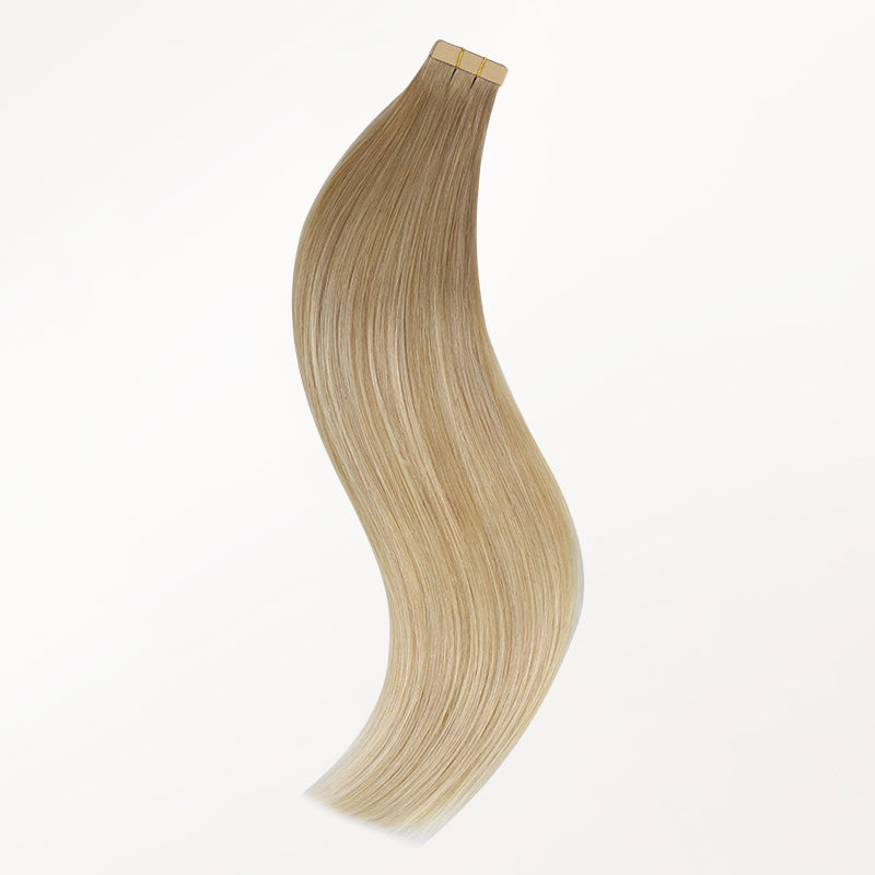 Natural Blonde Balayage (18ET90A) Tape-Ins 50g_100% Remy Human Hair.