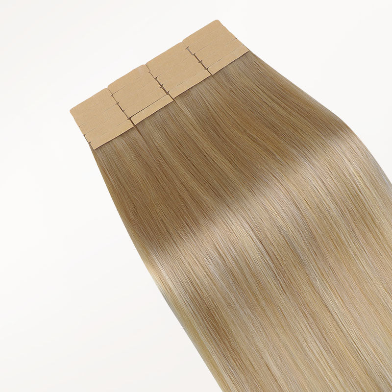 Natural Blonde Balayage (18ET90A) Tape-Ins 50g_100% Remy Human Hair.