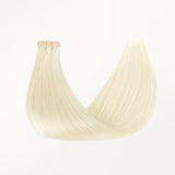 Platinum Blonde (60A) Tape-Ins 50g_100% Remy Human Hair.