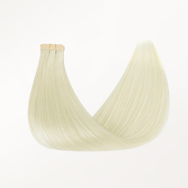 Bleach Blonde (613) Tape-Ins 50g_100% Remy Human Hair.