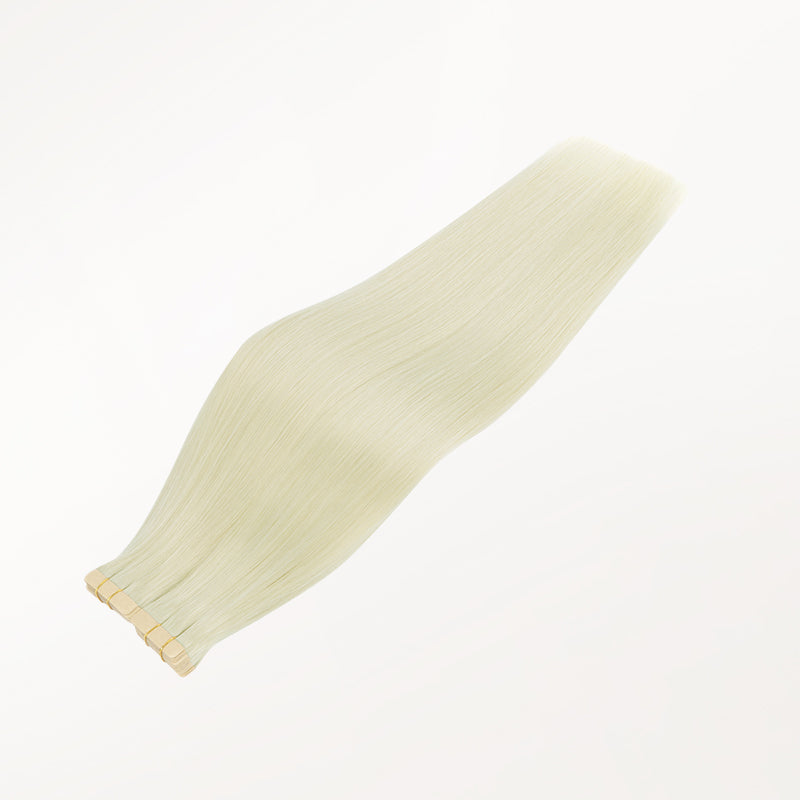 Bleach Blonde (613) Tape-Ins 50g_100% Remy Human Hair.