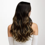 Natural Black Balayage (1B/6/1B) Tape-Ins [Clearance]_100% Remy Human Hair.