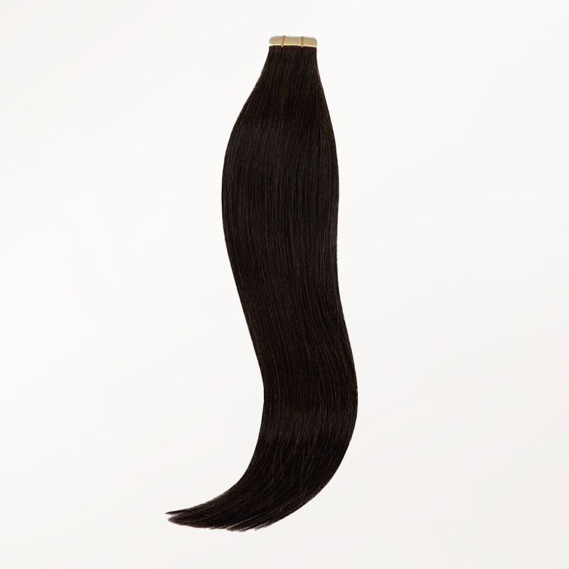 Dark Brown (2) Tape-Ins [Clearance]_100% Remy Human Hair.