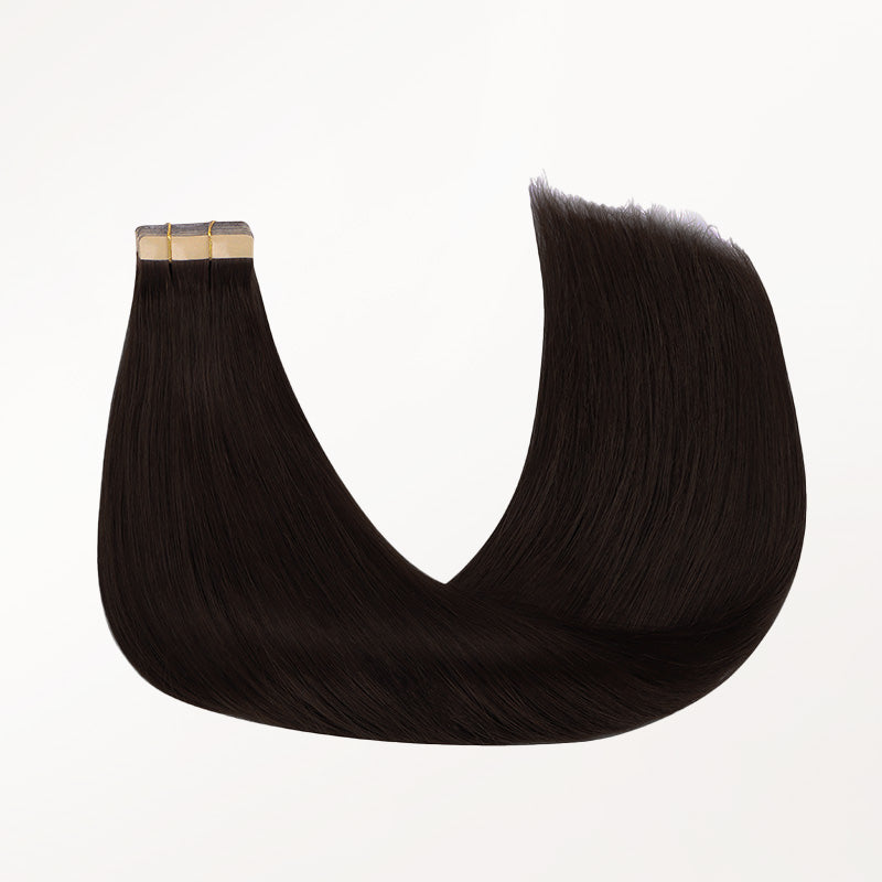 Dark Brown (2) Tape-Ins [Clearance]_100% Remy Human Hair.