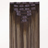 Honey Blonde Balayage (4/26/4) Classic Clip-Ins (150g-170g)_100% Remy Human Hair.