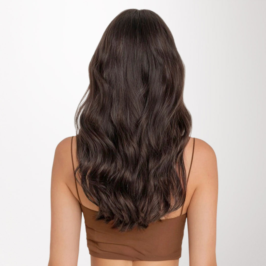 Light Brown (2A) Classic Clip-Ins (150g-170g)_100% Remy Human Hair.