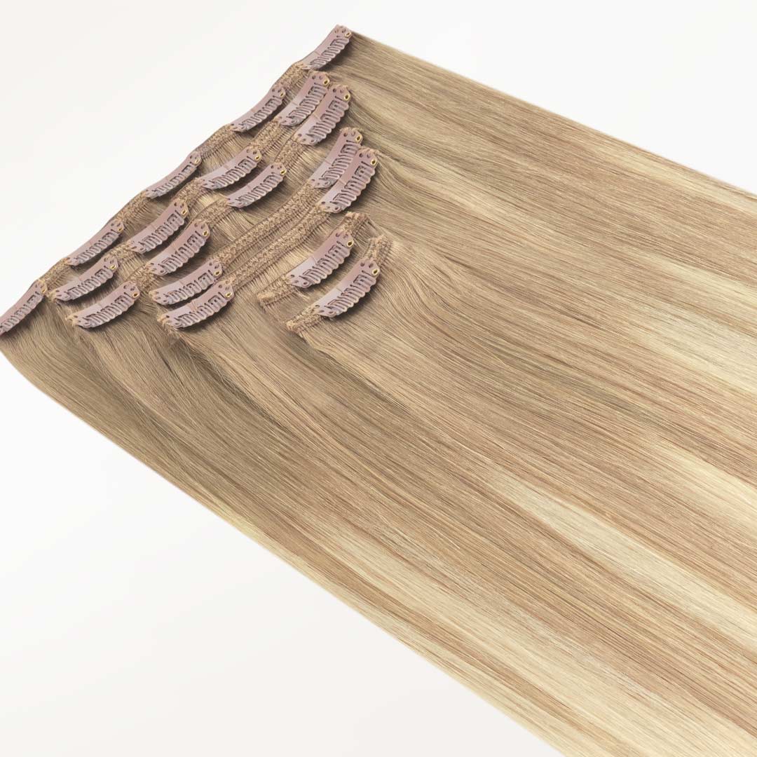 Natural Blonde Balayage (18ET90A) Classic Clip-Ins (150g-170g)_100% Remy Human Hair.