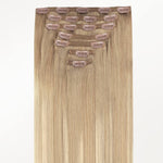 Natural Blonde Balayage (18ET90A) Classic Clip-Ins (150g-170g)_100% Remy Human Hair.