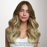 Bleach Blonde Balayage (3/8/613) Thick Genius Tape Weft Hair Extensions 100-120g_100% Remy Human Hair.