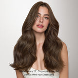 Chocolate Brown (4A) Thick Genius Tape Weft Hair Extensions 100-120g_100% Remy Human Hair.