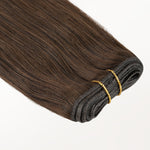 Chocolate Brown (4A) Thick Genius Tape Weft Hair Extensions 100-120g_100% Remy Human Hair.