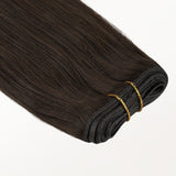 Dark Brown (2) Thick Genius Tape Weft Hair Extensions 100-120g_100% Remy Human Hair.