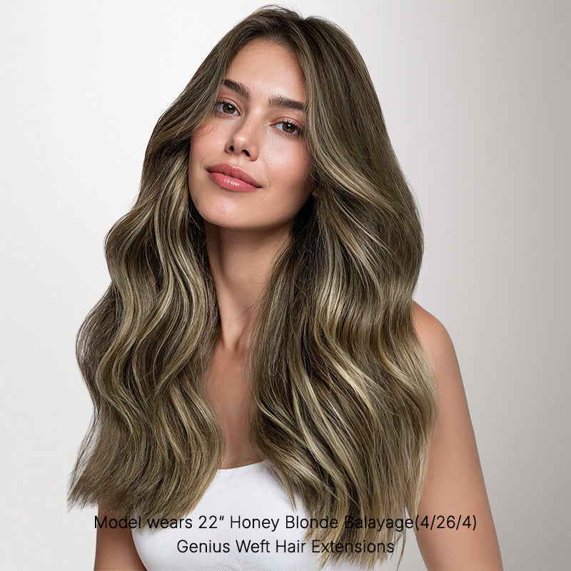 Honey Blonde Balayage (4/26/4) Thick Genius Tape Weft Hair Extensions 100-120g_100% Remy Human Hair.