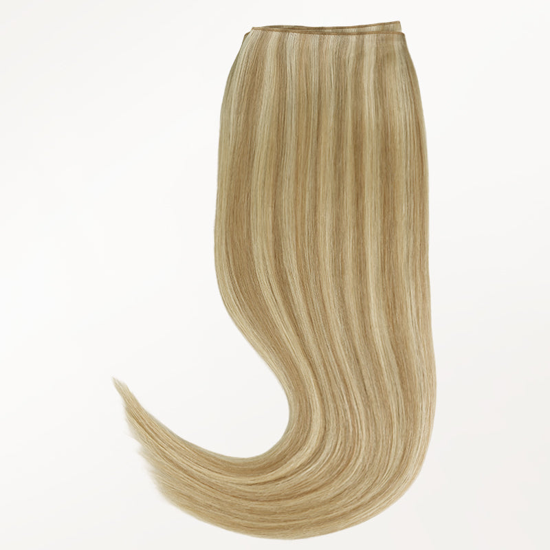 Light Blonde Highlights (16/22A) Thick Genius Tape Weft Hair Extensions 100-120g_100% Remy Human Hair.