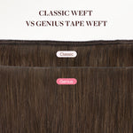 Jet Black (1) Thick Genius Tape Weft Hair Extensions 100-120g_100% Remy Human Hair.