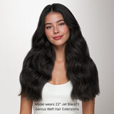 Jet Black (1) Thick Genius Tape Weft Hair Extensions 100-120g_100% Remy Human Hair.