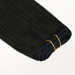 Jet Black (1) Thick Genius Tape Weft Hair Extensions 100-120g_100% Remy Human Hair.