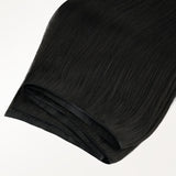 Jet Black (1) Thick Genius Tape Weft Hair Extensions 100-120g_100% Remy Human Hair.