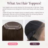  Dark Brown (2) Topper-100% Remy Human Hair.