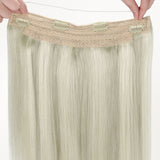 Ash Blonde Highlights (17A/60A) Wire Hair Extensions (70g-110g)-100% Remy Human Hair.