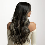 Black to Light Blonde Balayage (1B/19/1B) Wire Hair Extensions (70g-110g)-100% Remy Human Hair.